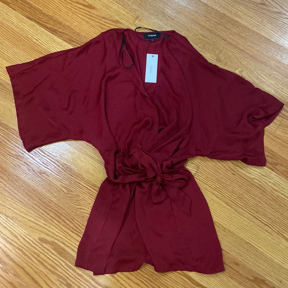 New Vici Aakaa drape blouse romper jumpsuit